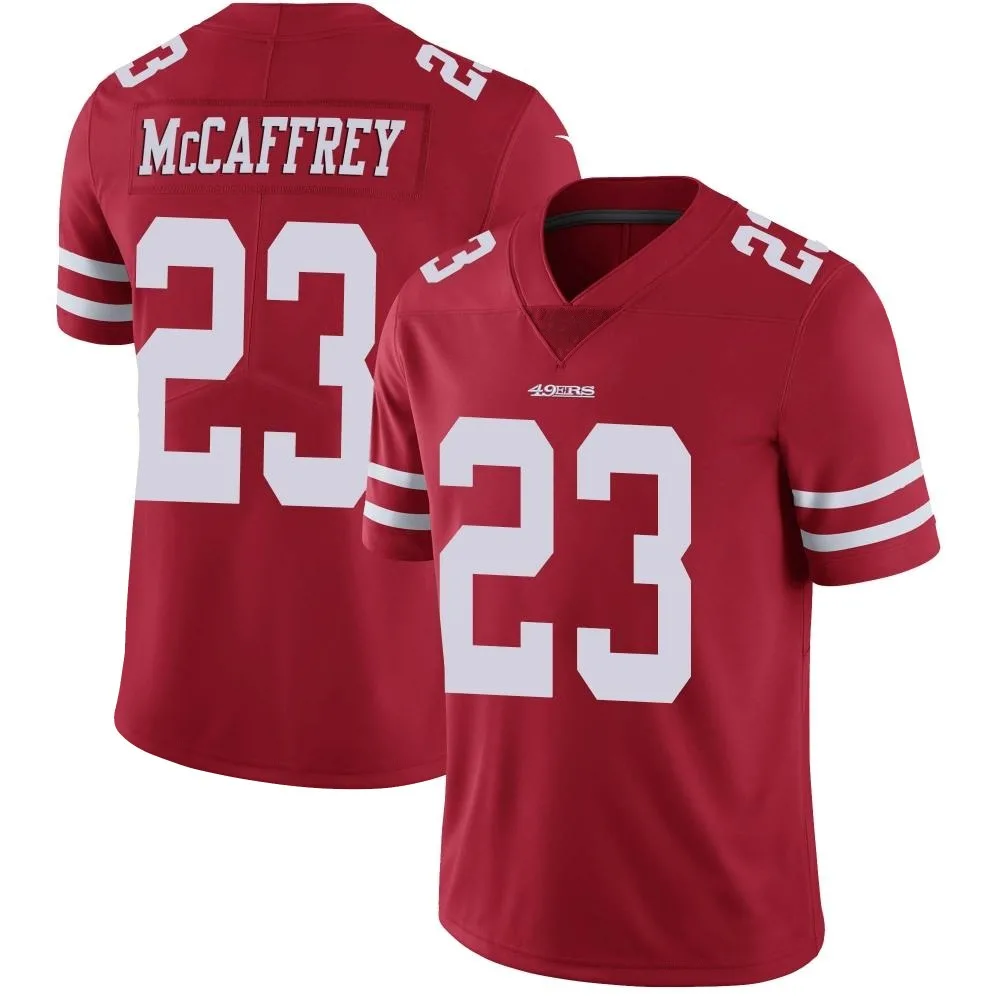 Men's San Francisco 49ers Christian Mccaffrey Nike Team Color Vapor Untouchable Limited Red Jersey Men's San Francisco 49ers Christian Mccaffrey Nike Team Color Vapor Untouchable Limited Red Jersey