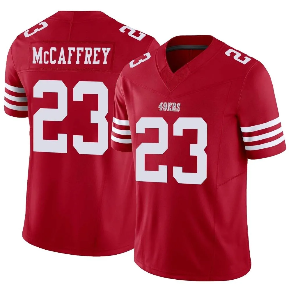 Men's San Francisco 49ers Christian Mccaffrey Nike Vapor F.U.S.E. Limited Scarlet Jersey Men's San Francisco 49ers Christian Mccaffrey Nike Vapor F.U.S.E. Limited Scarlet Jersey
