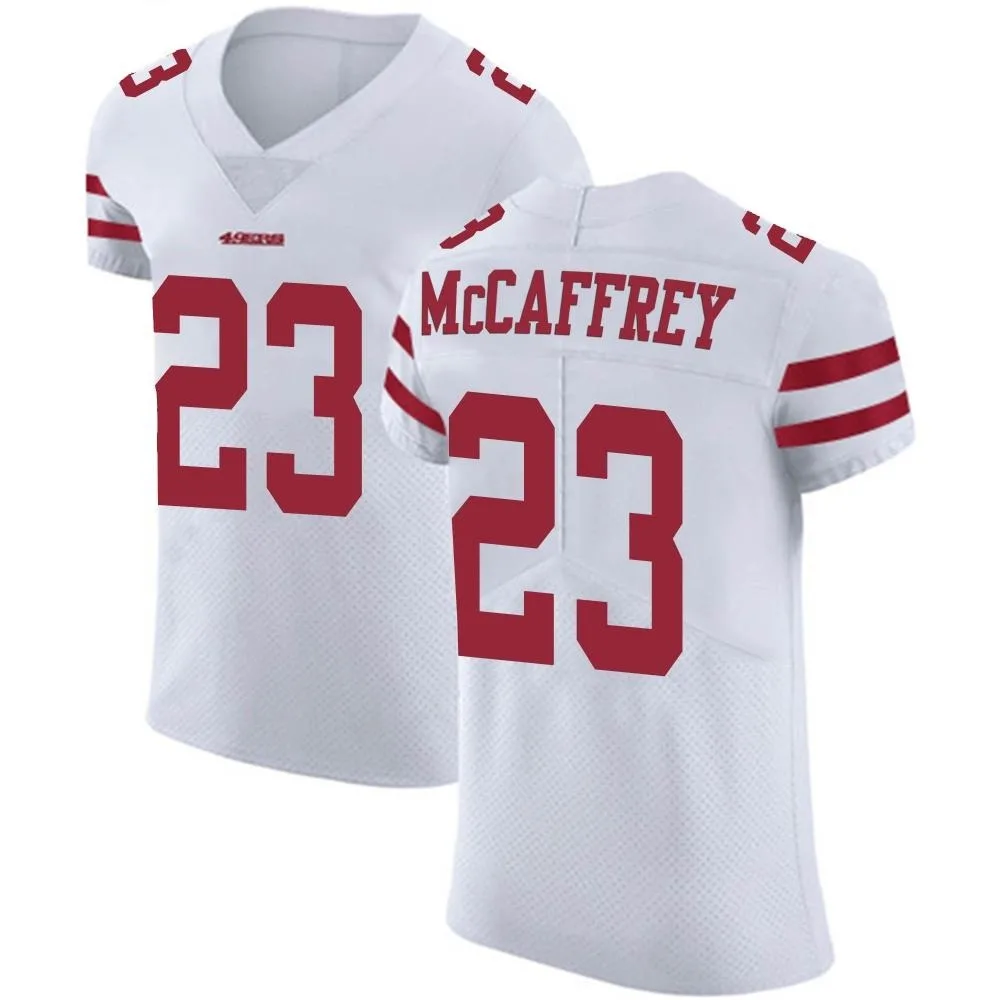 Men's San Francisco 49ers Christian Mccaffrey Nike Vapor Untouchable Elite White Jersey Men's San Francisco 49ers Christian Mccaffrey Nike Vapor Untouchable Elite White Jersey