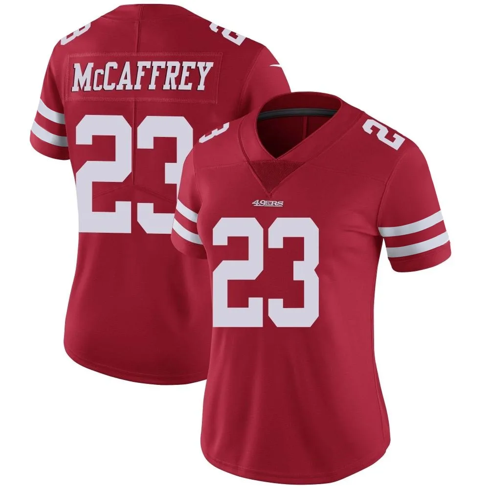 Women's San Francisco 49ers Christian Mccaffrey Nike Team Color Vapor Untouchable Limited Red Jersey Women's San Francisco 49ers Christian Mccaffrey Nike Team Color Vapor Untouchable Limited Red Jersey