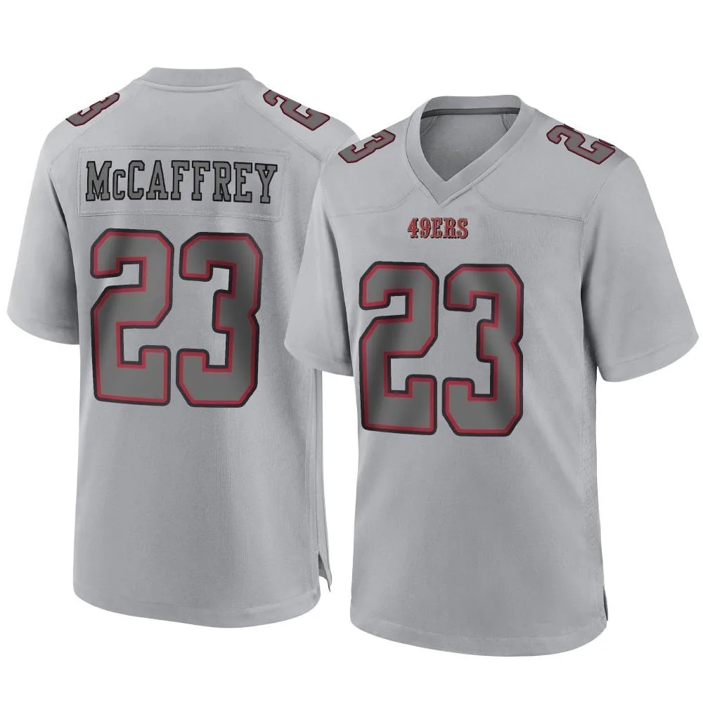 Youth San Francisco 49ers Christian Mccaffrey Nike Atmosphere Fashion Game Gray Jersey Youth San Francisco 49ers Christian Mccaffrey Nike Atmosphere Fashion Game Gray Jersey