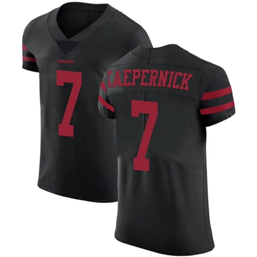 Men's San Francisco 49ers Colin Kaepernick Nike Alternate Vapor Untouchable Elite Black Jersey Men's San Francisco 49ers Colin Kaepernick Nike Alternate Vapor Untouchable Elite Black Jersey