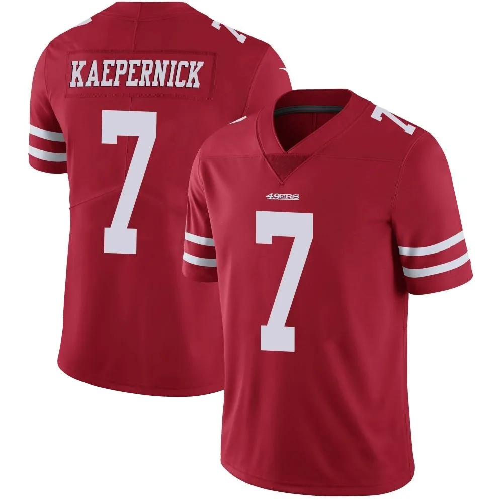 Men's San Francisco 49ers Colin Kaepernick Nike Team Color Vapor Untouchable Limited Red Jersey Men's San Francisco 49ers Colin Kaepernick Nike Team Color Vapor Untouchable Limited Red Jersey