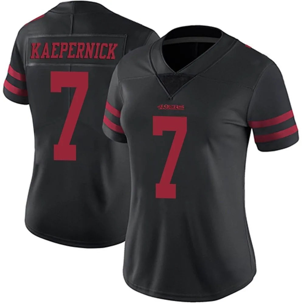 Women's San Francisco 49ers Colin Kaepernick Nike Alternate Vapor Untouchable Limited Black Jersey Women's San Francisco 49ers Colin Kaepernick Nike Alternate Vapor Untouchable Limited Black Jersey