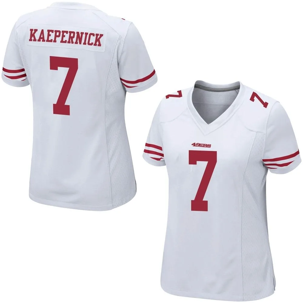 Women's San Francisco 49ers Colin Kaepernick Nike Game White Jersey Women's San Francisco 49ers Colin Kaepernick Nike Game White Jersey