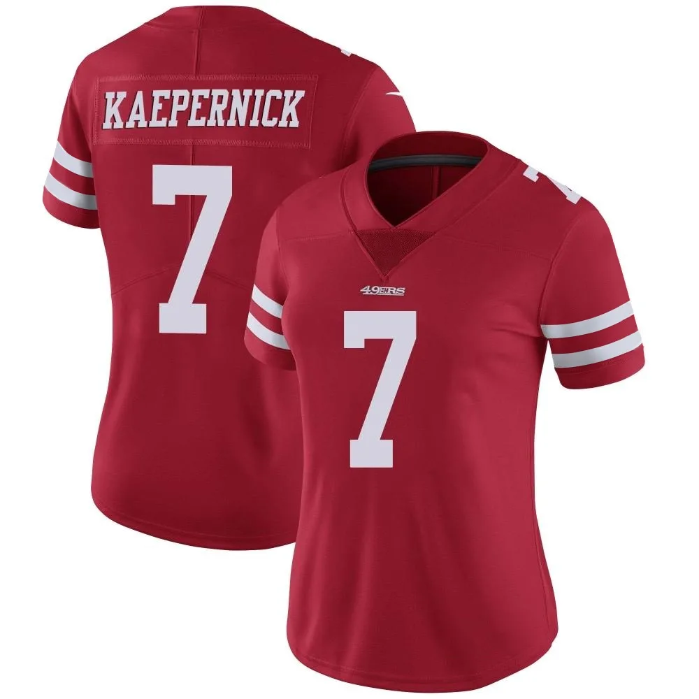 Women's San Francisco 49ers Colin Kaepernick Nike Team Color Vapor Untouchable Limited Red Jersey Women's San Francisco 49ers Colin Kaepernick Nike Team Color Vapor Untouchable Limited Red Jersey