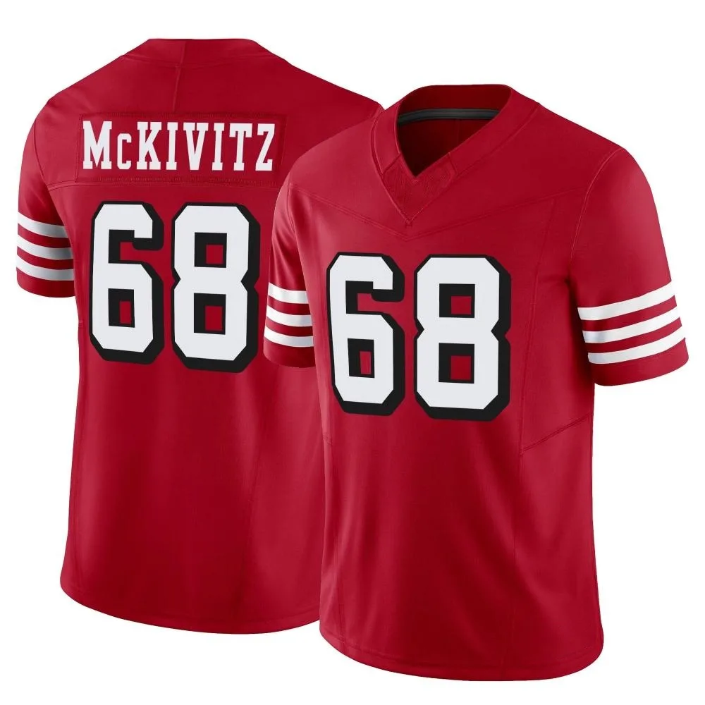 Men's San Francisco 49ers Colton Mckivitz Nike Alternate Vapor F.U.S.E. Limited Scarlet Jersey Men's San Francisco 49ers Colton Mckivitz Nike Alternate Vapor F.U.S.E. Limited Scarlet Jersey