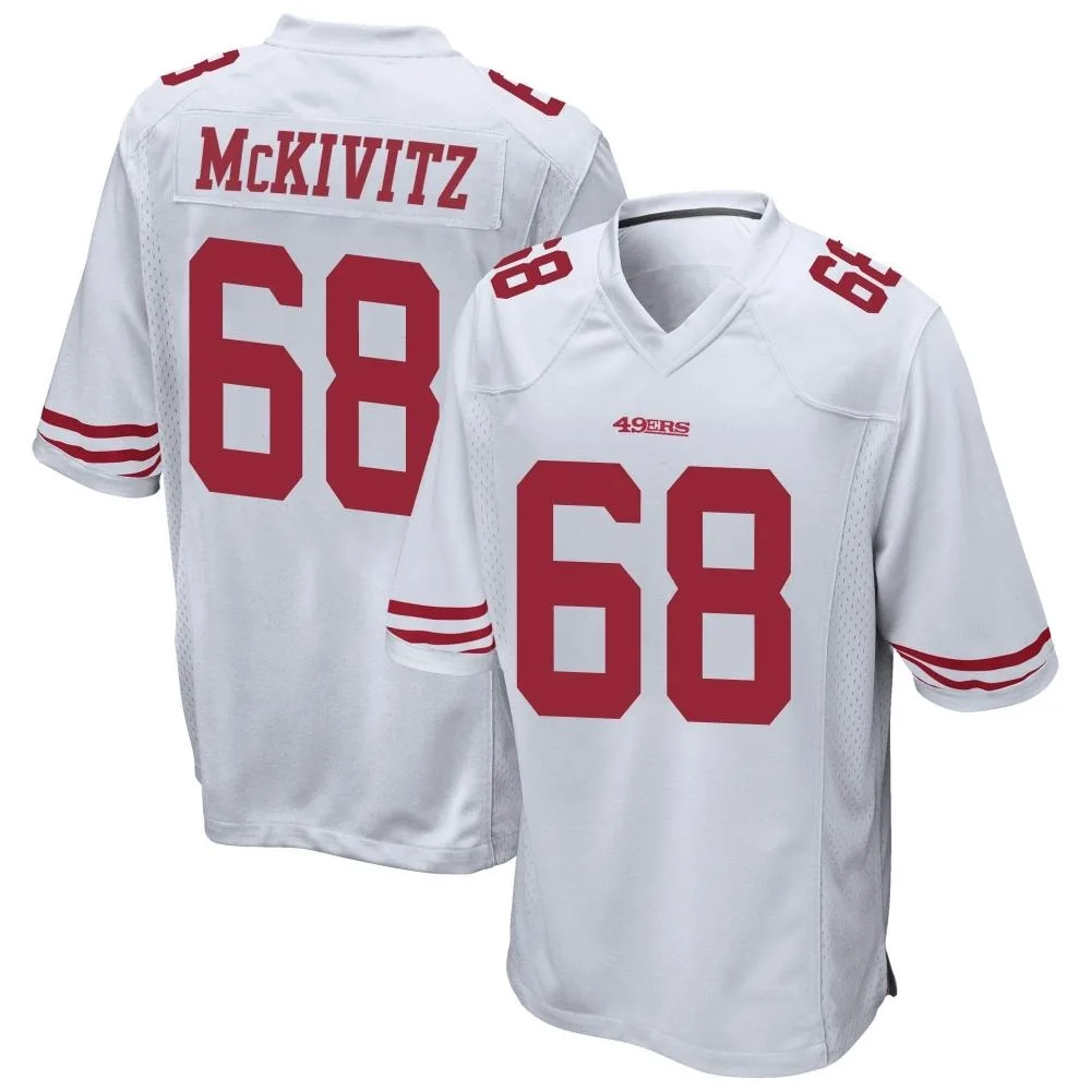 Men's San Francisco 49ers Colton Mckivitz Nike Game White Jersey Men's San Francisco 49ers Colton Mckivitz Nike Game White Jersey