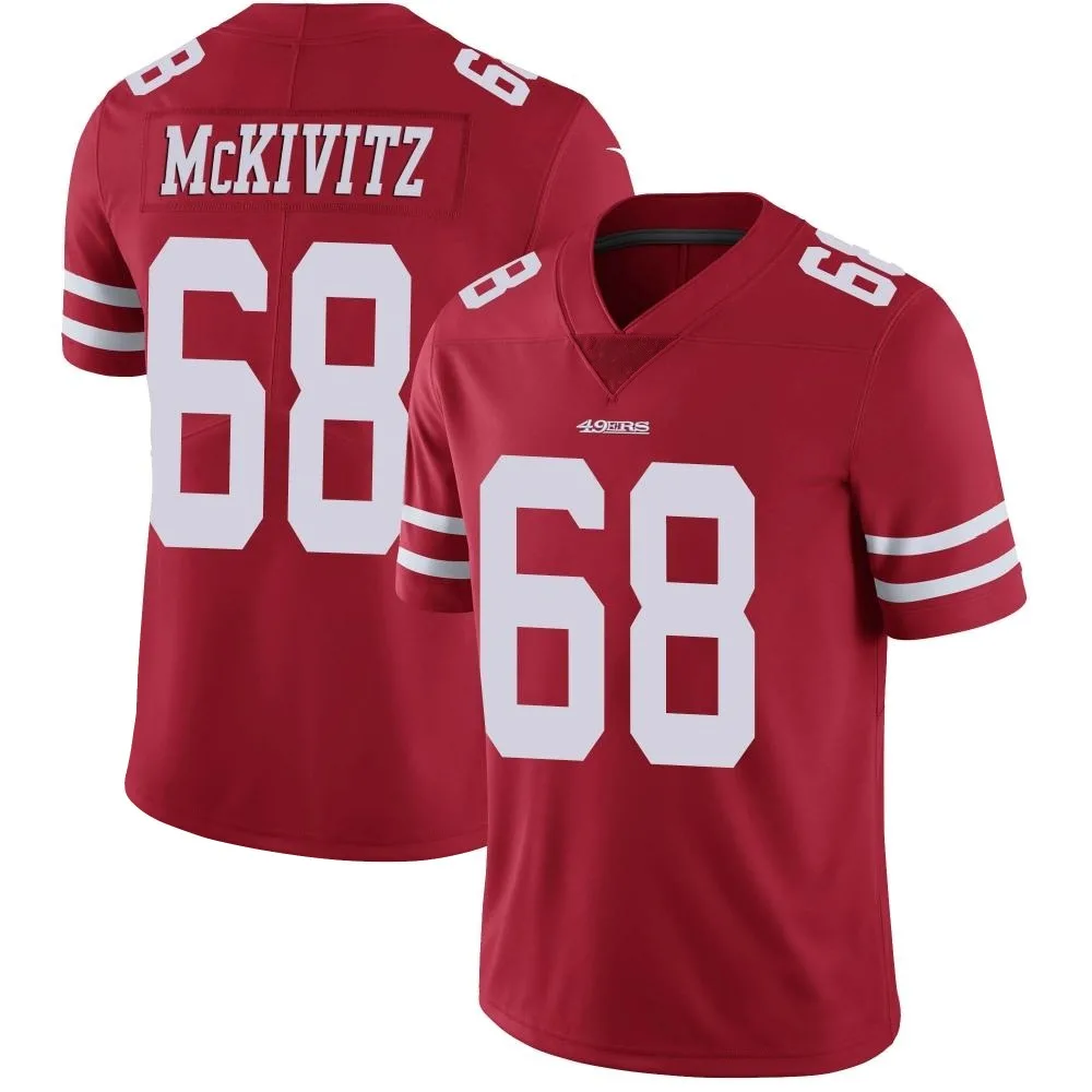Men's San Francisco 49ers Colton Mckivitz Nike Team Color Vapor Untouchable Limited Red Jersey Men's San Francisco 49ers Colton Mckivitz Nike Team Color Vapor Untouchable Limited Red Jersey