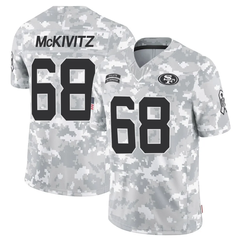 Youth San Francisco 49ers Colton Mckivitz Nike 2024 Salute To Service Limited Arctic Camo Jersey Youth San Francisco 49ers Colton Mckivitz Nike 2024 Salute To Service Limited Arctic Camo Jersey