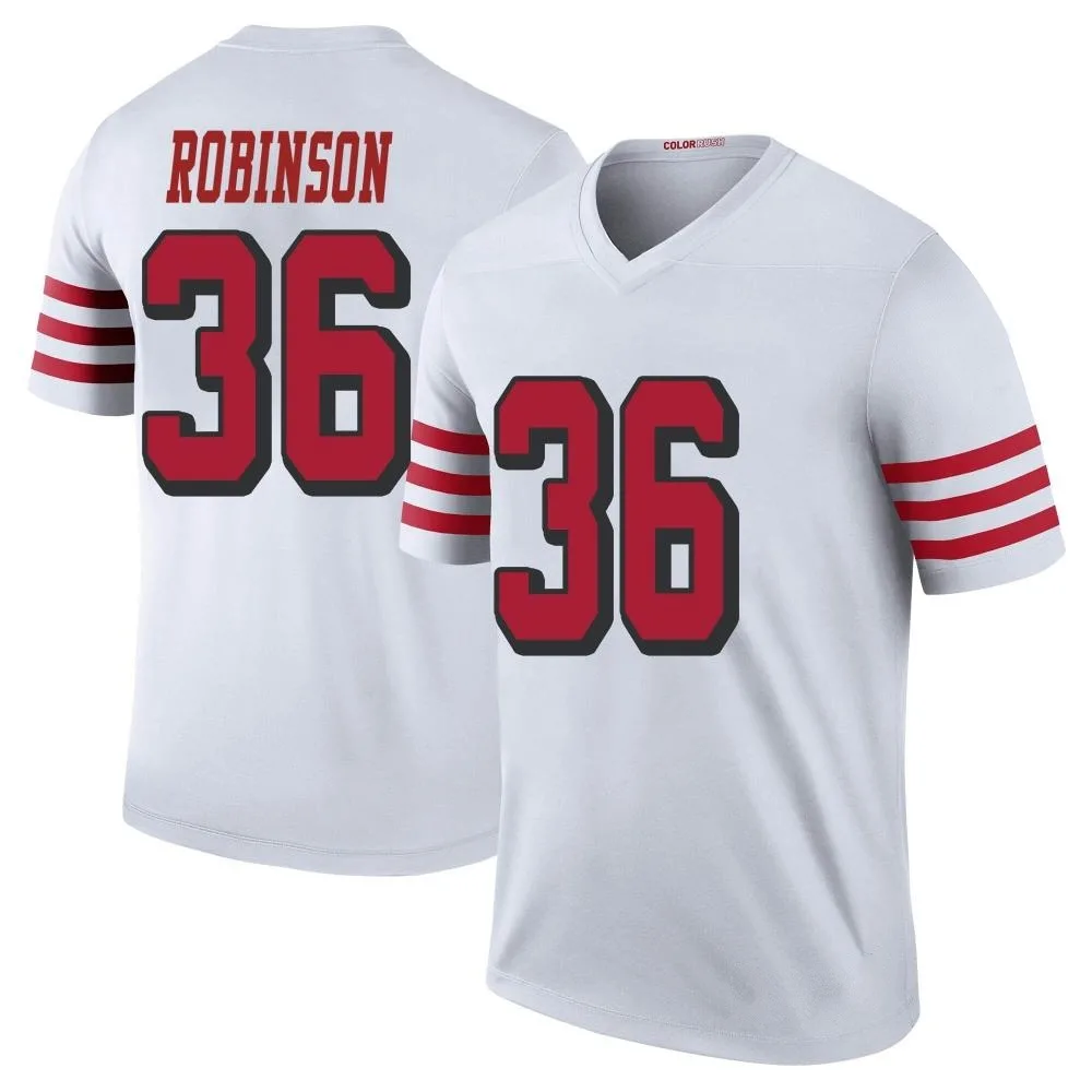 Men's San Francisco 49ers Curtis Robinson Nike Color Rush Legend White Jersey Men's San Francisco 49ers Curtis Robinson Nike Color Rush Legend White Jersey