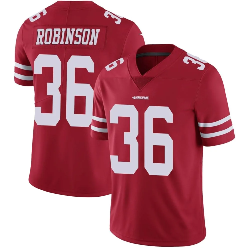 Men's San Francisco 49ers Curtis Robinson Nike Team Color Vapor Untouchable Limited Red Jersey Men's San Francisco 49ers Curtis Robinson Nike Team Color Vapor Untouchable Limited Red Jersey