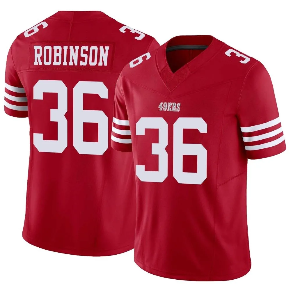 Men's San Francisco 49ers Curtis Robinson Nike Vapor F.U.S.E. Limited Scarlet Jersey Men's San Francisco 49ers Curtis Robinson Nike Vapor F.U.S.E. Limited Scarlet Jersey