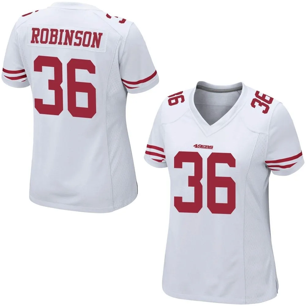 Women's San Francisco 49ers Curtis Robinson Nike Game White Jersey Women's San Francisco 49ers Curtis Robinson Nike Game White Jersey