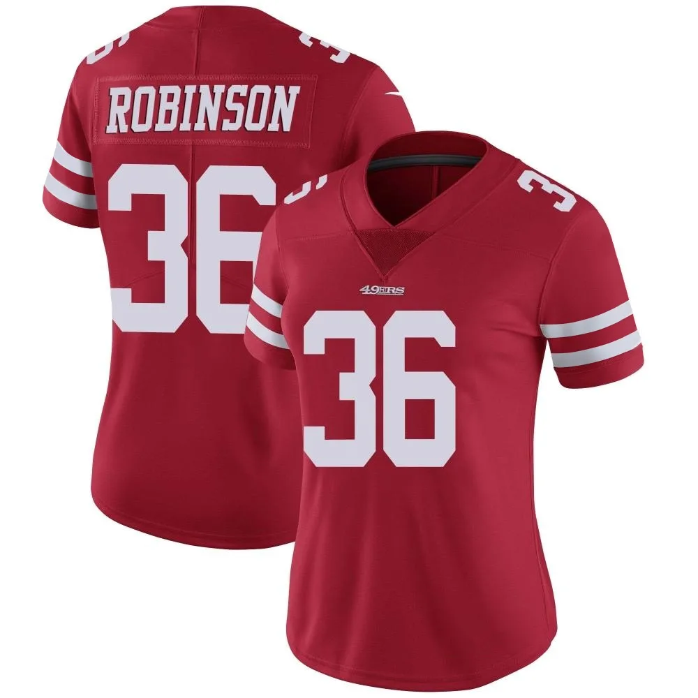Women's San Francisco 49ers Curtis Robinson Nike Team Color Vapor Untouchable Limited Red Jersey Women's San Francisco 49ers Curtis Robinson Nike Team Color Vapor Untouchable Limited Red Jersey
