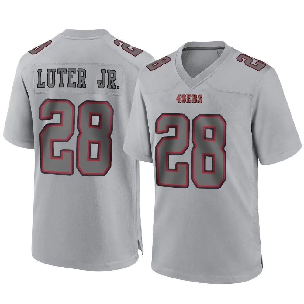 Men's San Francisco 49ers Darrell Luter Jr. Nike Atmosphere Fashion Game Gray Jersey Men's San Francisco 49ers Darrell Luter Jr. Nike Atmosphere Fashion Game Gray Jersey