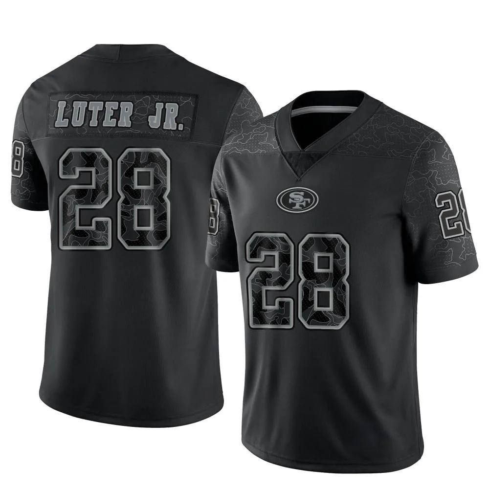 Men's San Francisco 49ers Darrell Luter Jr. Nike Reflective Limited Black Jersey Men's San Francisco 49ers Darrell Luter Jr. Nike Reflective Limited Black Jersey