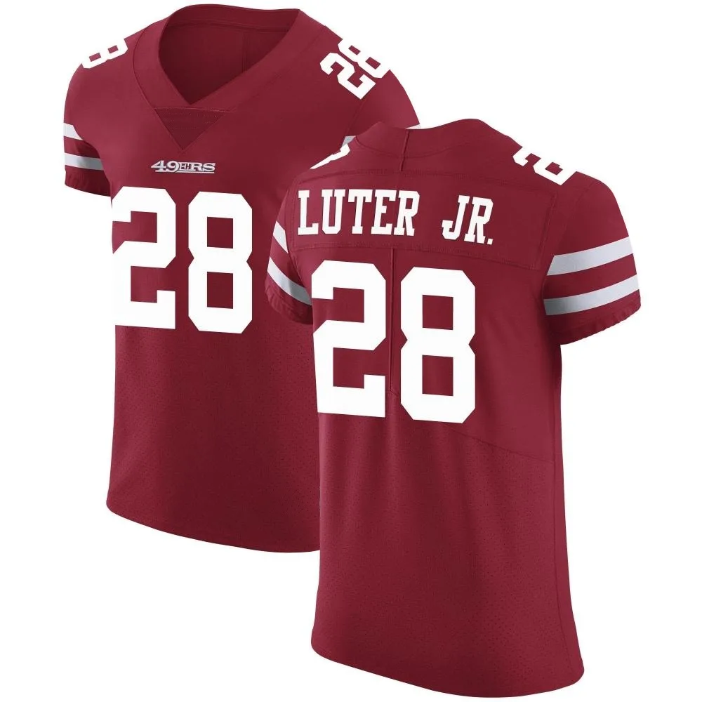 Men's San Francisco 49ers Darrell Luter Jr. Nike Team Color Vapor Untouchable Elite Red Jersey Men's San Francisco 49ers Darrell Luter Jr. Nike Team Color Vapor Untouchable Elite Red Jersey