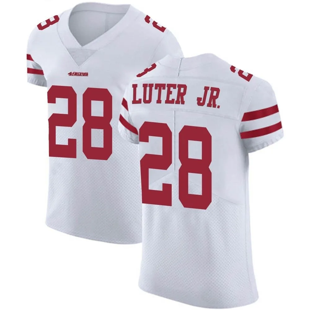 Men's San Francisco 49ers Darrell Luter Jr. Nike Vapor Untouchable Elite White Jersey Men's San Francisco 49ers Darrell Luter Jr. Nike Vapor Untouchable Elite White Jersey