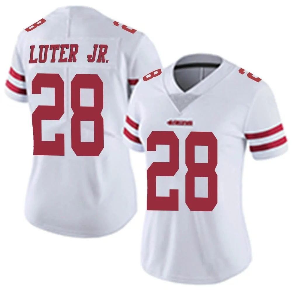 Women's San Francisco 49ers Darrell Luter Jr. Nike Vapor Untouchable Limited White Jersey Women's San Francisco 49ers Darrell Luter Jr. Nike Vapor Untouchable Limited White Jersey