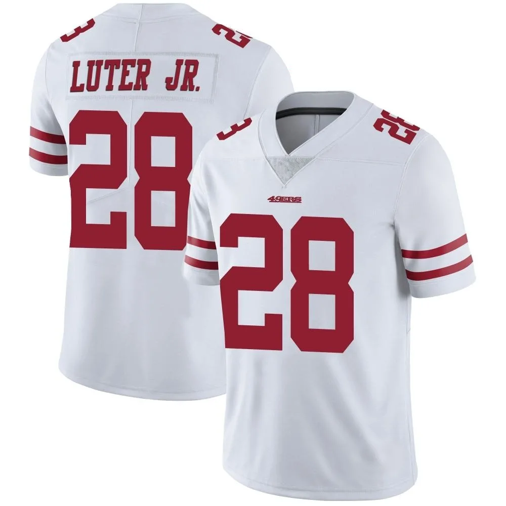 Youth San Francisco 49ers Darrell Luter Jr. Nike Vapor Untouchable Limited White Jersey Youth San Francisco 49ers Darrell Luter Jr. Nike Vapor Untouchable Limited White Jersey