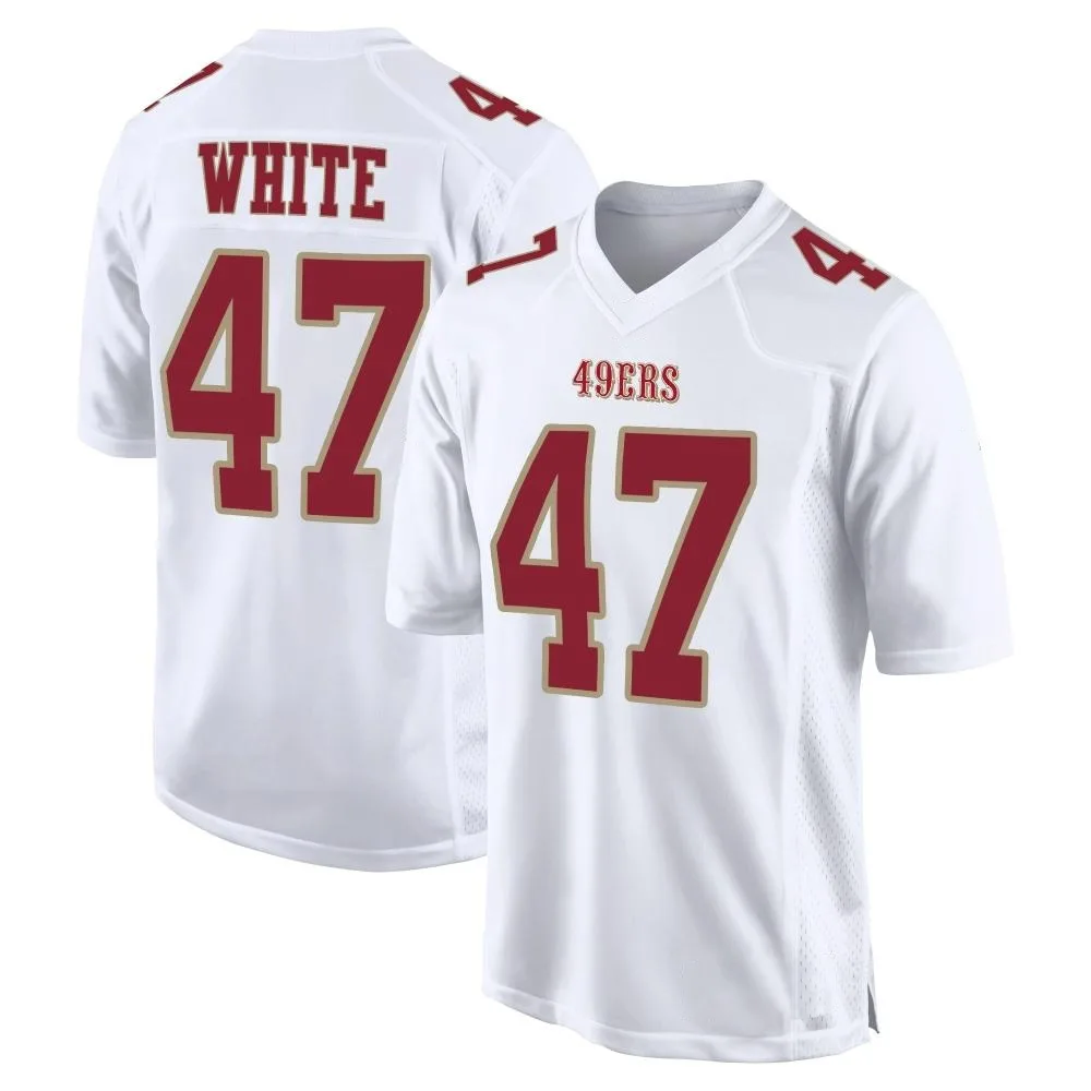 Men's San Francisco 49ers Dashaun White Nike Fashion Game White Jersey Men's San Francisco 49ers Dashaun White Nike Fashion Game White Jersey