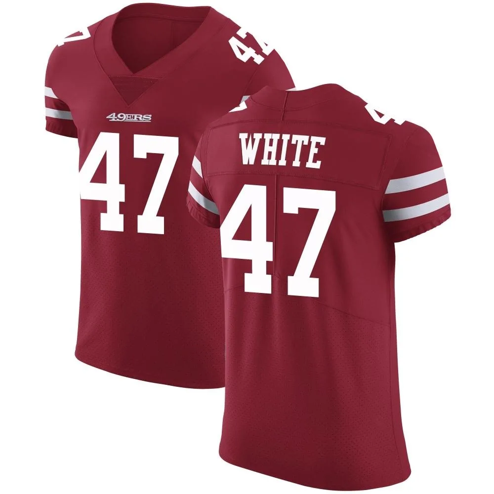 Men's San Francisco 49ers Dashaun White Nike Team Color Vapor Untouchable Elite Red Jersey Men's San Francisco 49ers Dashaun White Nike Team Color Vapor Untouchable Elite Red Jersey