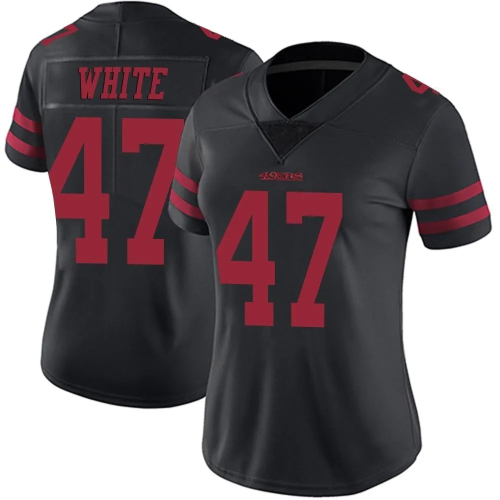 Women's San Francisco 49ers Dashaun White Nike Alternate Vapor Untouchable Limited Black Jersey Women's San Francisco 49ers Dashaun White Nike Alternate Vapor Untouchable Limited Black Jersey