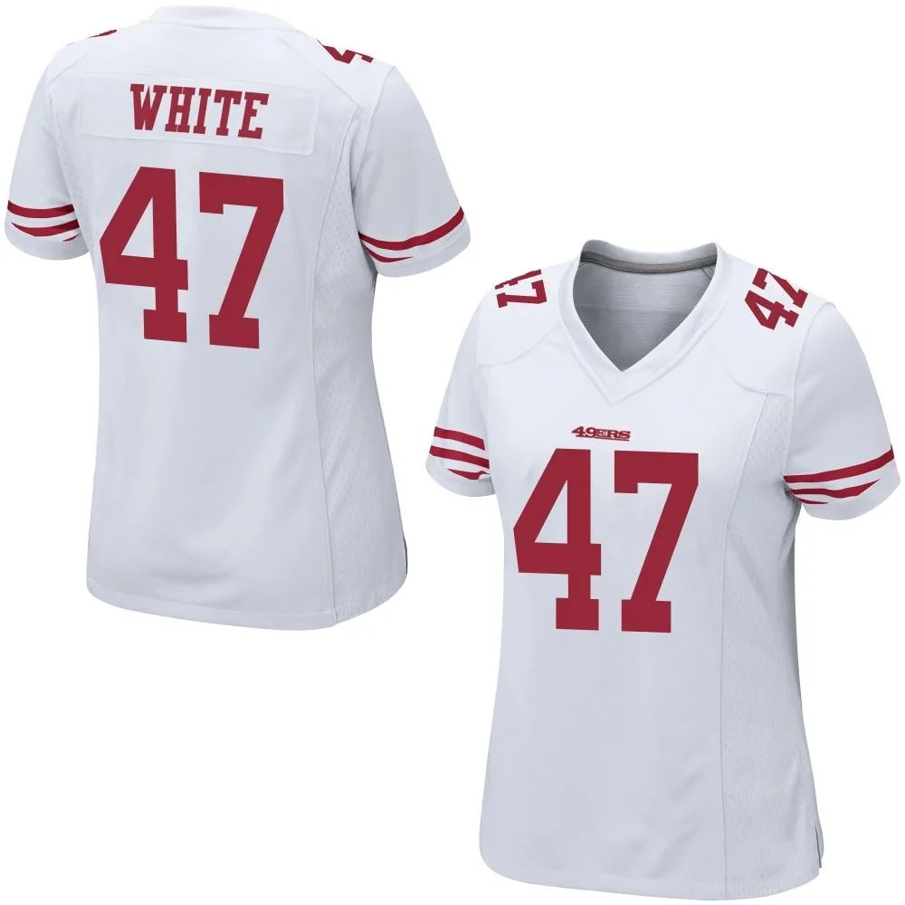 Women's San Francisco 49ers Dashaun White Nike Game White Jersey Women's San Francisco 49ers Dashaun White Nike Game White Jersey