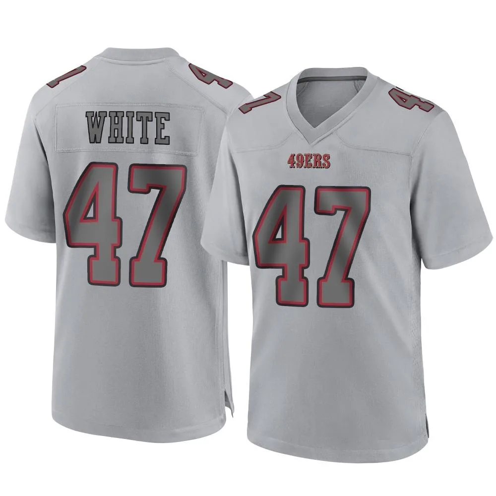 Youth San Francisco 49ers Dashaun White Nike Atmosphere Fashion Game Gray Jersey Youth San Francisco 49ers Dashaun White Nike Atmosphere Fashion Game Gray Jersey