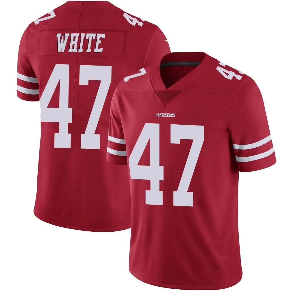 Youth San Francisco 49ers Dashaun White Nike Team Color Vapor Untouchable Limited Red Jersey Youth San Francisco 49ers Dashaun White Nike Team Color Vapor Untouchable Limited Red Jersey