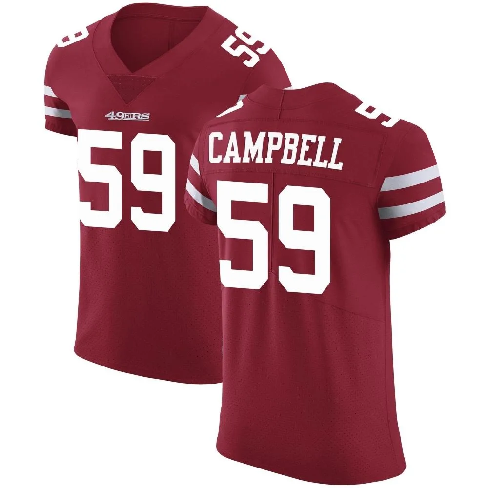 Men's San Francisco 49ers De'vondre Campbell Nike Team Color Vapor Untouchable Elite Red Jersey Men's San Francisco 49ers De'vondre Campbell Nike Team Color Vapor Untouchable Elite Red Jersey
