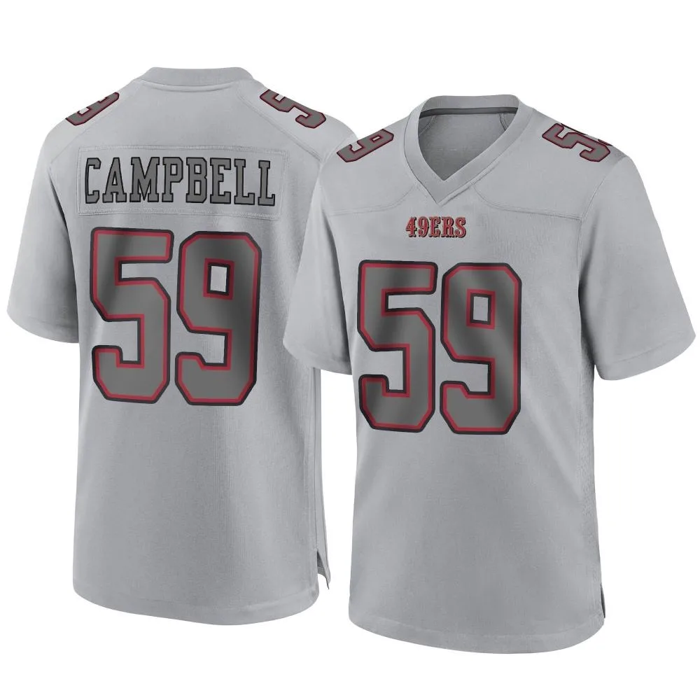 Youth San Francisco 49ers De'vondre Campbell Nike Atmosphere Fashion Game Gray Jersey Youth San Francisco 49ers De'vondre Campbell Nike Atmosphere Fashion Game Gray Jersey