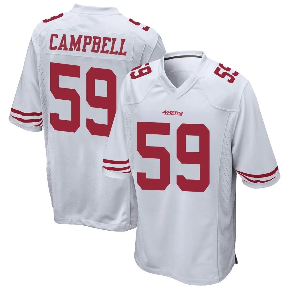 Youth San Francisco 49ers De'vondre Campbell Nike Game White Jersey Youth San Francisco 49ers De'vondre Campbell Nike Game White Jersey