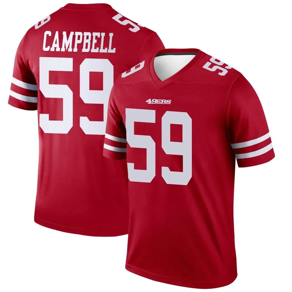 Youth San Francisco 49ers De'vondre Campbell Nike Legend Scarlet Jersey Youth San Francisco 49ers De'vondre Campbell Nike Legend Scarlet Jersey