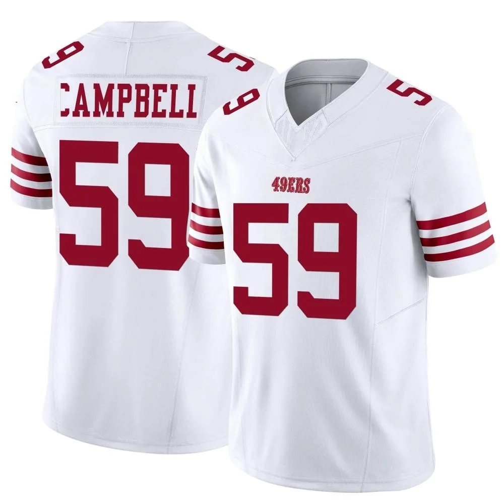 Youth San Francisco 49ers De'vondre Campbell Nike Vapor F.U.S.E. Limited White Jersey Youth San Francisco 49ers De'vondre Campbell Nike Vapor F.U.S.E. Limited White Jersey