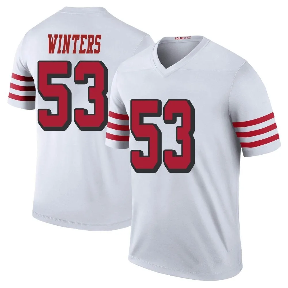 Men's San Francisco 49ers Dee Winters Nike Color Rush Legend White Jersey Men's San Francisco 49ers Dee Winters Nike Color Rush Legend White Jersey