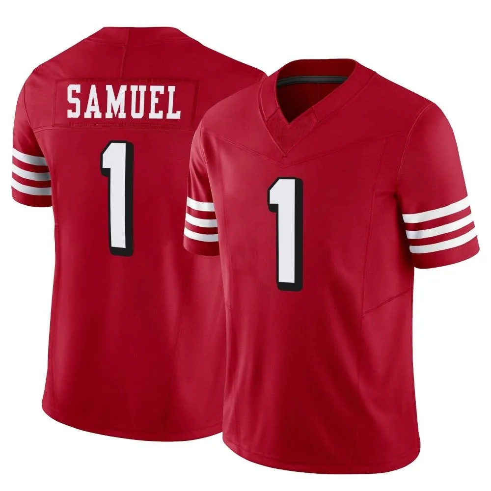 Men's San Francisco 49ers Deebo Samuel Sr. Nike Alternate Vapor F.U.S.E. Limited Scarlet Jersey Men's San Francisco 49ers Deebo Samuel Sr. Nike Alternate Vapor F.U.S.E. Limited Scarlet Jersey