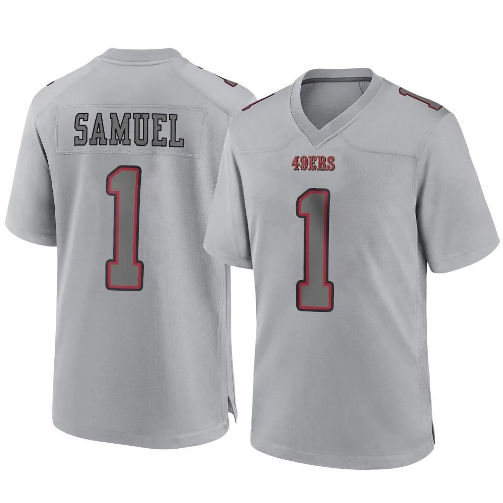 Men's San Francisco 49ers Deebo Samuel Sr. Nike Atmosphere Fashion Game Gray Jersey Men's San Francisco 49ers Deebo Samuel Sr. Nike Atmosphere Fashion Game Gray Jersey
