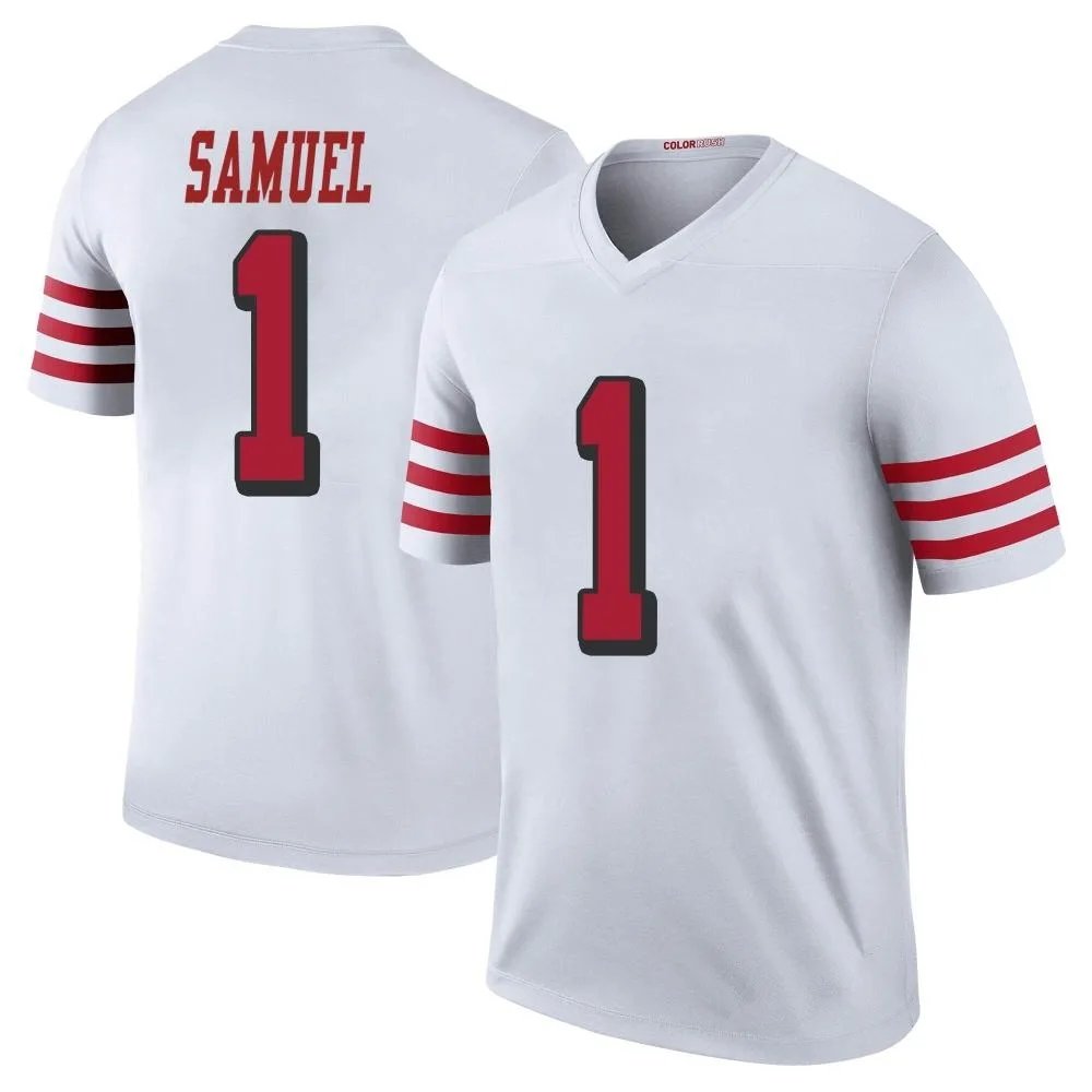 Men's San Francisco 49ers Deebo Samuel Sr. Nike Color Rush Legend White Jersey Men's San Francisco 49ers Deebo Samuel Sr. Nike Color Rush Legend White Jersey