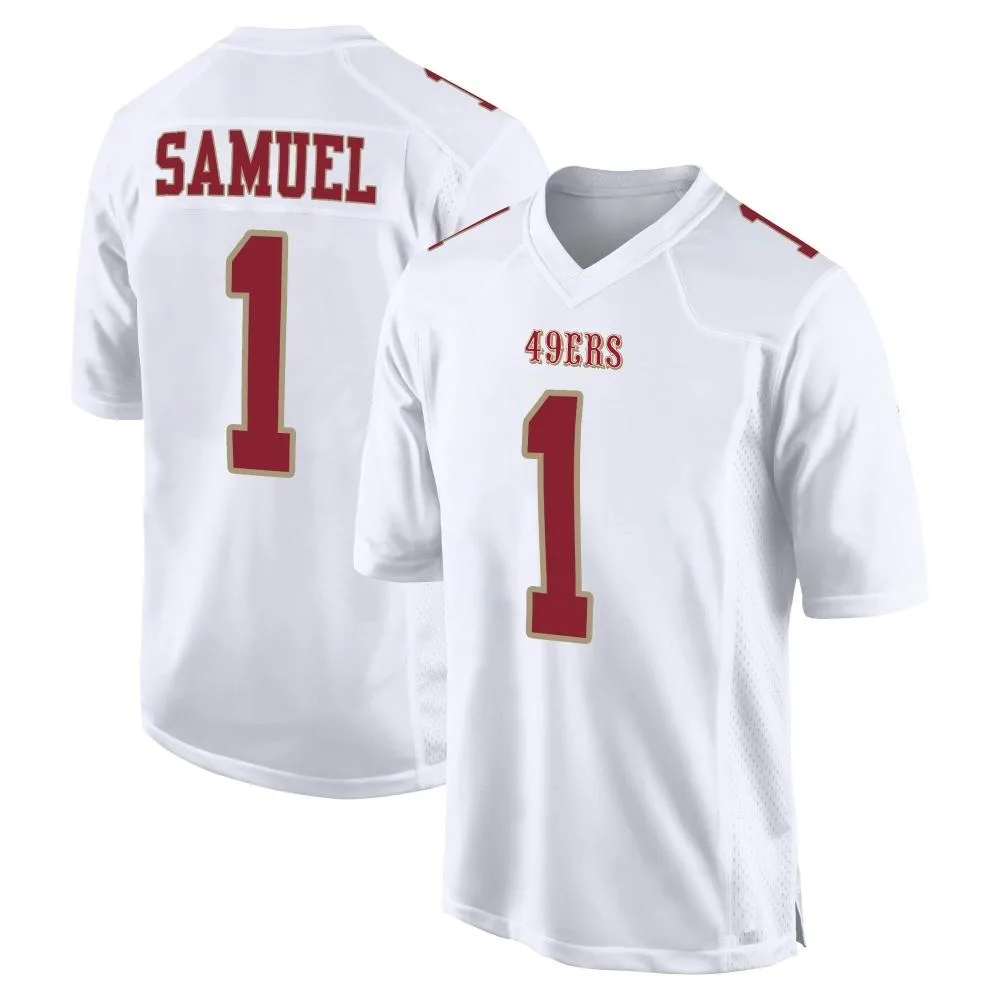 Men's San Francisco 49ers Deebo Samuel Sr. Nike Fashion Game White Jersey Men's San Francisco 49ers Deebo Samuel Sr. Nike Fashion Game White Jersey