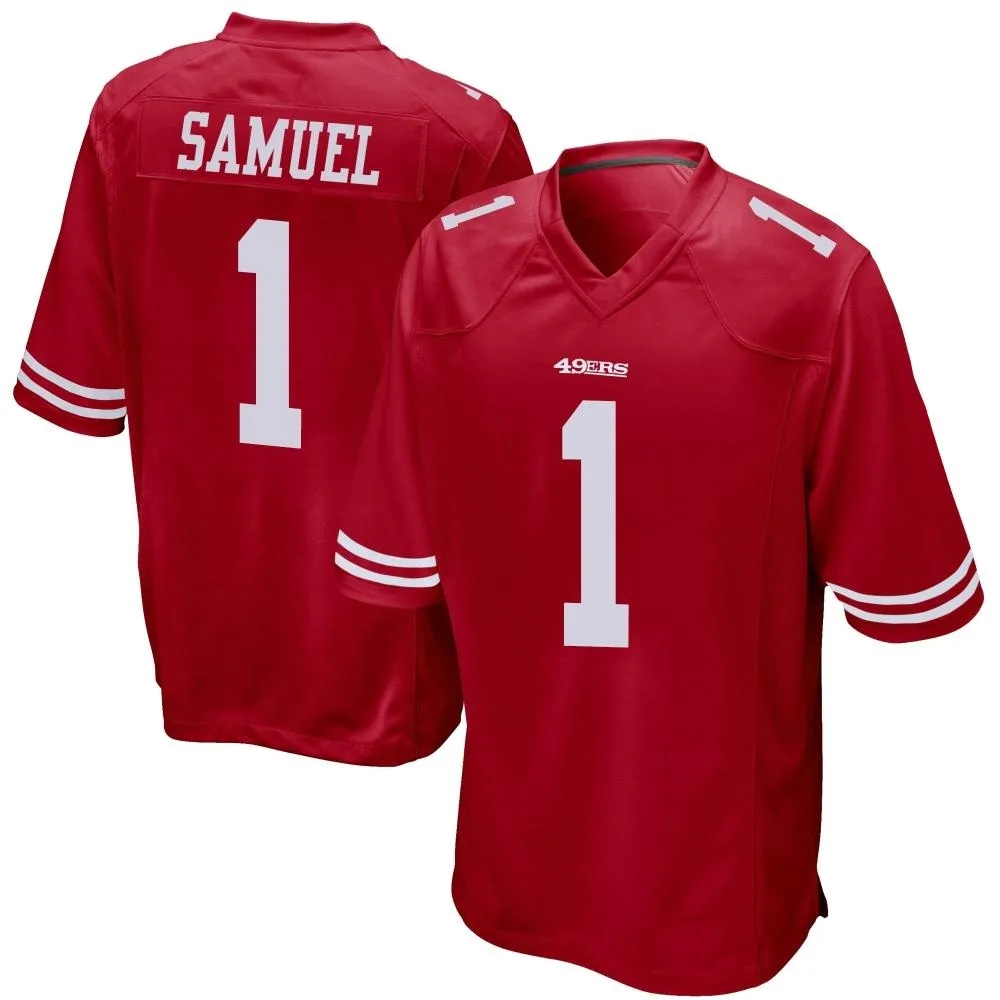 Men's San Francisco 49ers Deebo Samuel Sr. Nike Team Color Game Red Jersey Men's San Francisco 49ers Deebo Samuel Sr. Nike Team Color Game Red Jersey