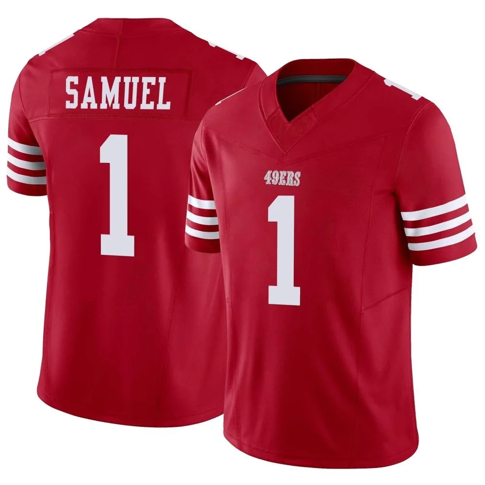 Men's San Francisco 49ers Deebo Samuel Sr. Nike Vapor F.U.S.E. Limited Scarlet Jersey Men's San Francisco 49ers Deebo Samuel Sr. Nike Vapor F.U.S.E. Limited Scarlet Jersey