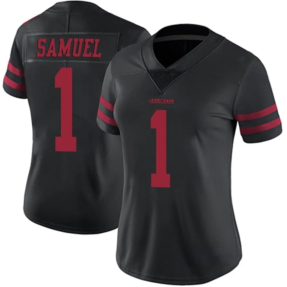 Women's San Francisco 49ers Deebo Samuel Sr. Nike Alternate Vapor Untouchable Limited Black Jersey Women's San Francisco 49ers Deebo Samuel Sr. Nike Alternate Vapor Untouchable Limited Black Jersey