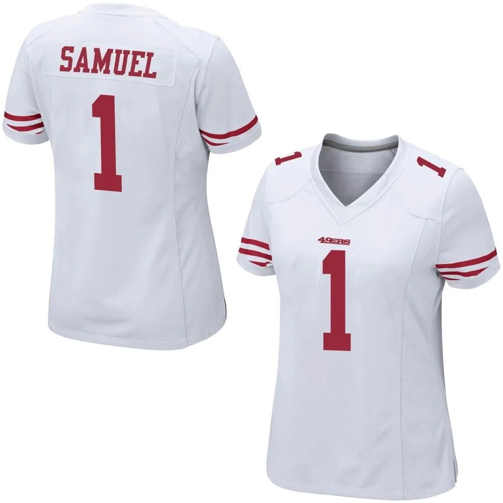 Women's San Francisco 49ers Deebo Samuel Sr. Nike Game White Jersey Women's San Francisco 49ers Deebo Samuel Sr. Nike Game White Jersey