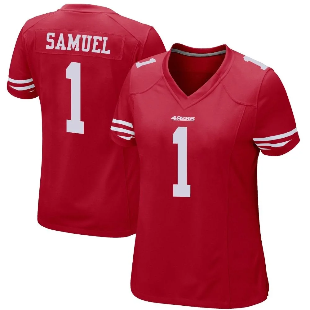 Women's San Francisco 49ers Deebo Samuel Sr. Nike Team Color Game Red Jersey Women's San Francisco 49ers Deebo Samuel Sr. Nike Team Color Game Red Jersey