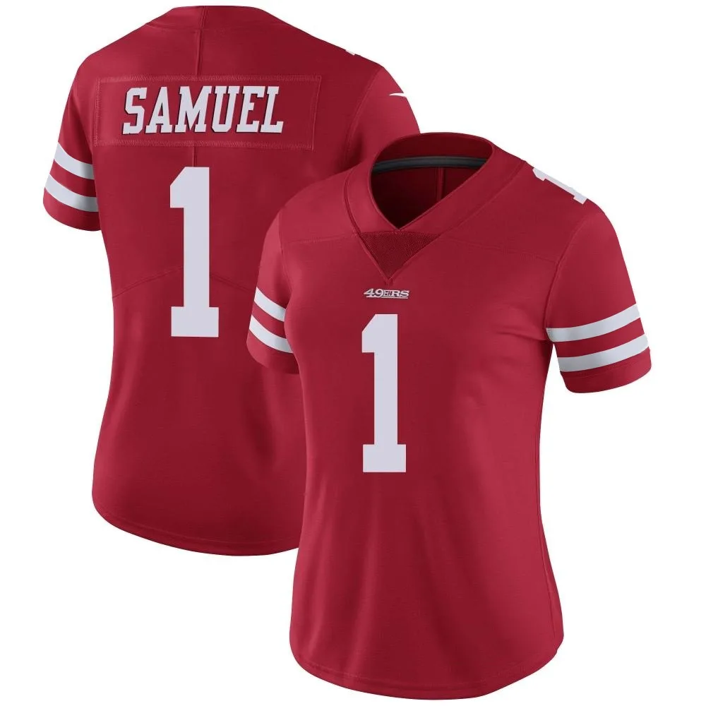 Women's San Francisco 49ers Deebo Samuel Sr. Nike Team Color Vapor Untouchable Limited Red Jersey Women's San Francisco 49ers Deebo Samuel Sr. Nike Team Color Vapor Untouchable Limited Red Jersey