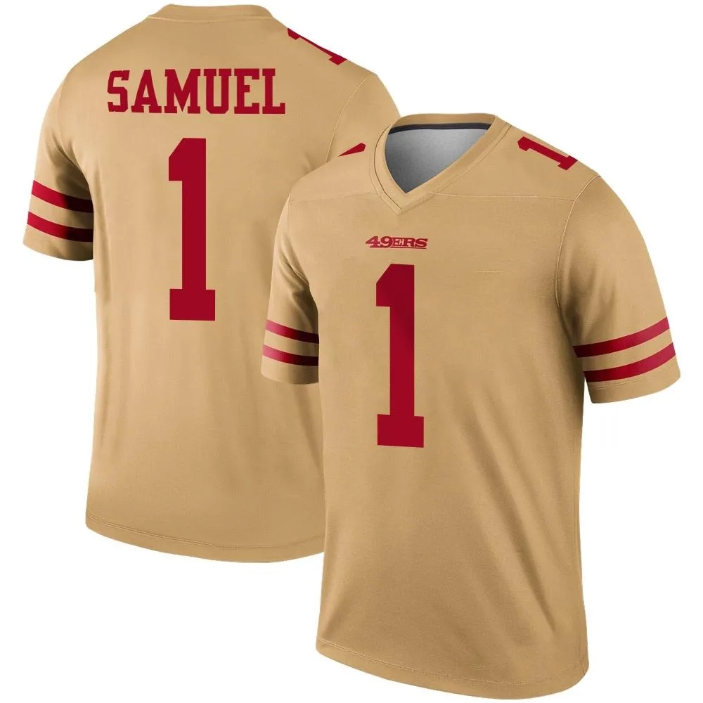 Youth San Francisco 49ers Deebo Samuel Sr. Nike Inverted Legend Gold Jersey Youth San Francisco 49ers Deebo Samuel Sr. Nike Inverted Legend Gold Jersey