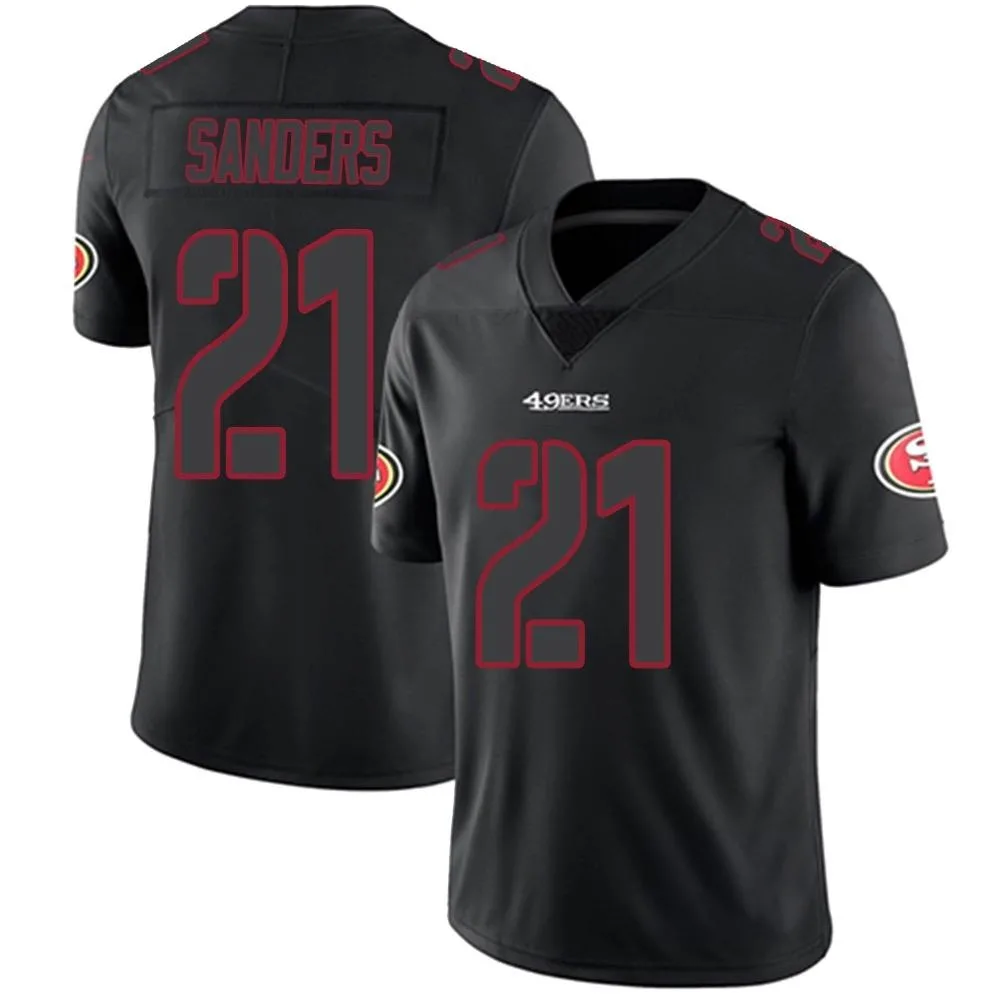 Men's San Francisco 49ers Deion Sanders Nike Limited Black Impact Jersey Men's San Francisco 49ers Deion Sanders Nike Limited Black Impact Jersey