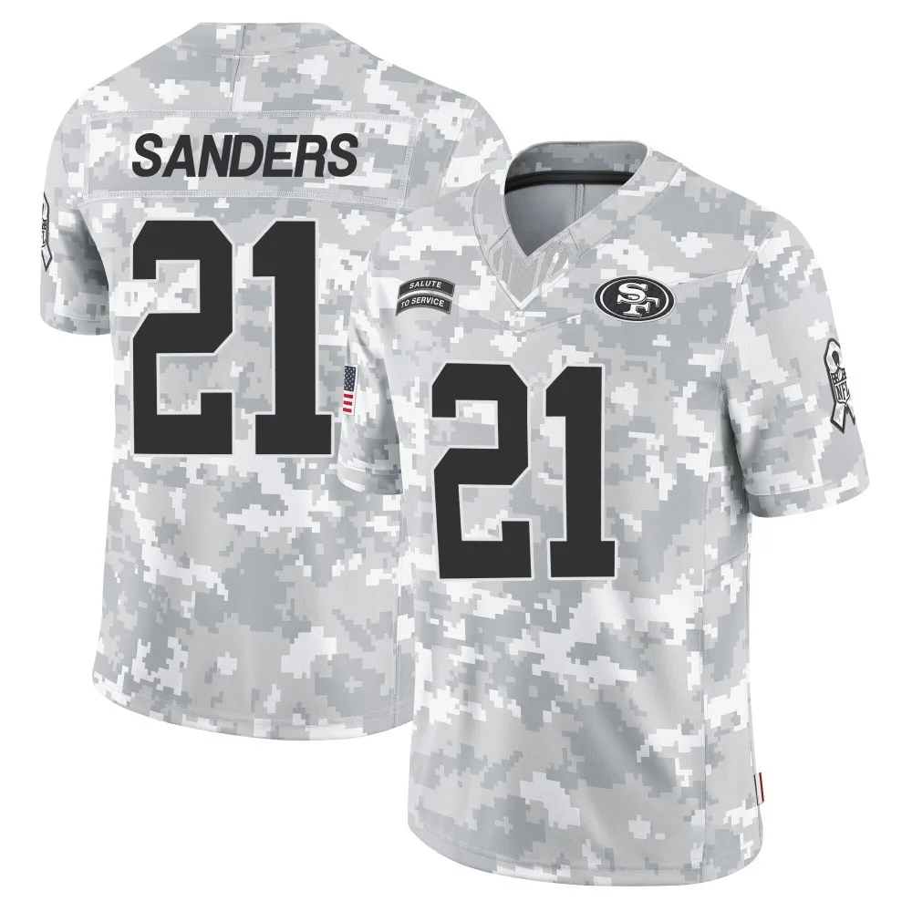 Youth San Francisco 49ers Deion Sanders Nike 2024 Salute To Service Limited Arctic Camo Jersey Youth San Francisco 49ers Deion Sanders Nike 2024 Salute To Service Limited Arctic Camo Jersey